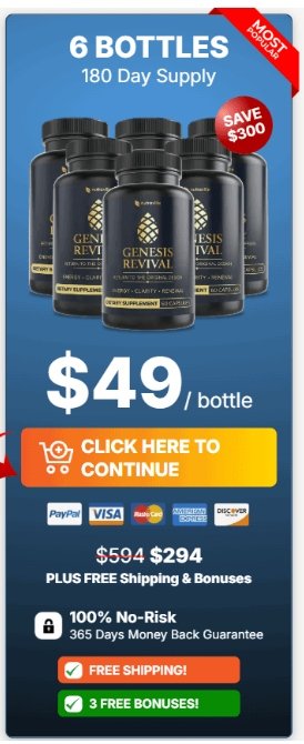 Buy Genesis Revival 6 bottles